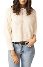Women's Stone Row Cable Knit Sweater - White
