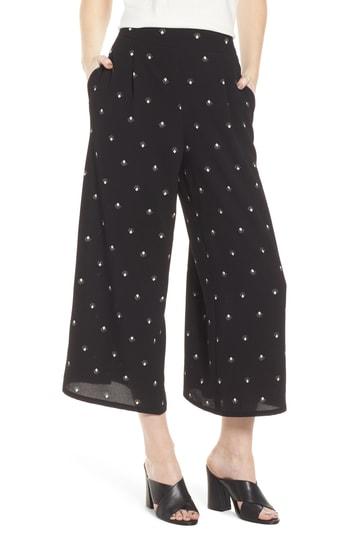 Women's Leith Print Culottes, Size - Black