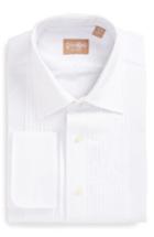 Men's Gitman Regular Fit Pleated Dress Shirt .5 - 33 - White