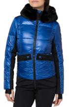 Women's Rossignol Yakima Faux Fur Trim Bomber Jacket - Blue