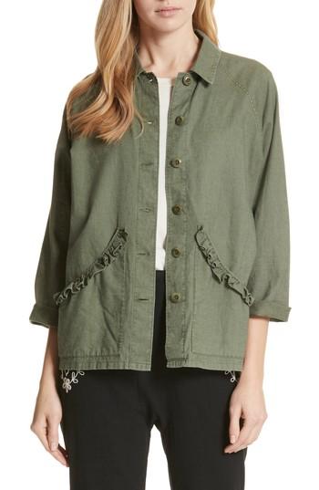 Women's The Great. The Tulip Jacket - Green
