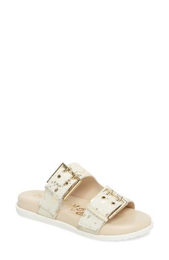 Women's Naughty Monkey Genuine Calf Hair Double Strap Sandal