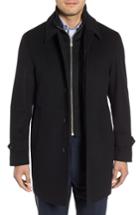 Men's Sanyo Merlet Wool Raincoat, Size - Black