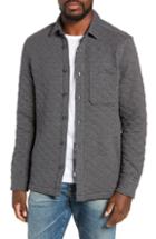 Men's Jeremiah Cameron Regular Fit Quilted Shirt Jacket, Size - Black