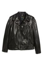 Men's Schott Nyc '50s Perfecto Oil Tanned Cowhide Leather Moto Jacket, Size - Black