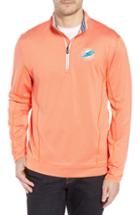 Men's Cutter & Buck Endurance Miami Dolphins Fit Pullover, Size Medium - Orange