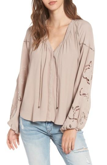 Women's Astr The Label Jennie Blouse - Pink