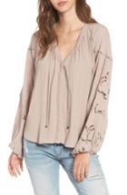 Women's Astr The Label Jennie Blouse - Pink
