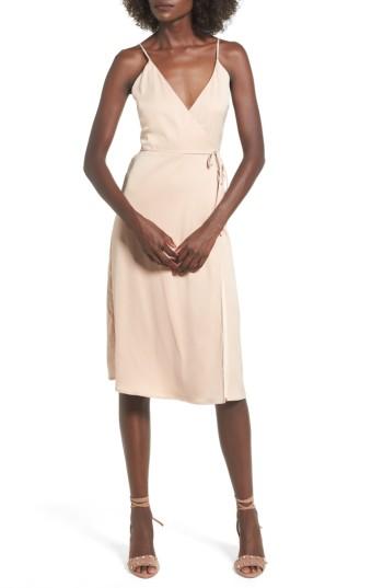 Women's L'academie The Wrap Slipdress - Pink