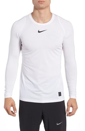 Men's Nike Pro Fitted Performance T-shirt, Size - White