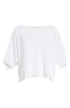 Women's Eileen Fisher Slit Sleeve Organic Linen Sweater - White