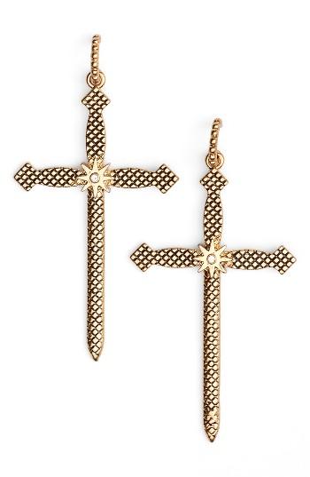 Women's Luv Aj Serpent Cross Earrings