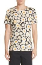 Men's Burberry Adderton Flower Print T-shirt - Black
