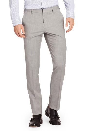 Men's Bonobos Jetsetter Flat Front Solid Stretch Wool Trousers