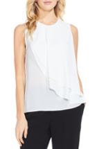 Women's Vince Camuto Double Layer Front Blouse - White