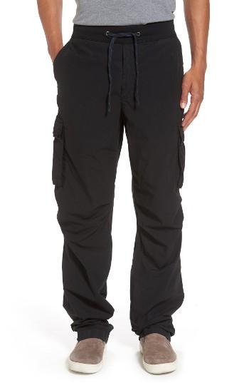 Men's James Perse Contrast Waist Cargo Pants (xs) - Black