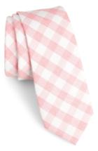 Men's 1901 Larkin Check Cotton Tie, Size - Pink