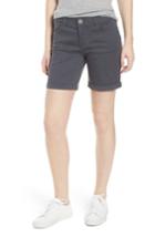 Women's Wit & Wisdom Ab-solution Stretch Cotton Shorts - Grey