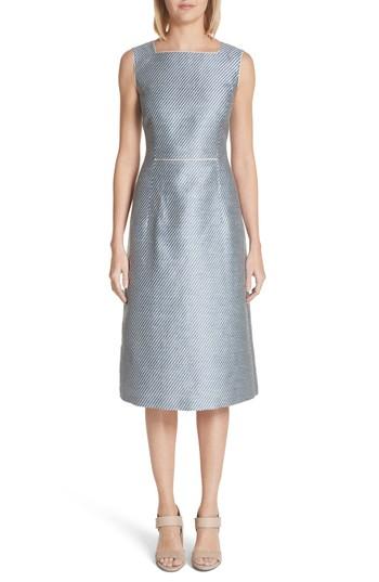 Women's Lafayette 148 New York Jojo Sheath Dress - Blue
