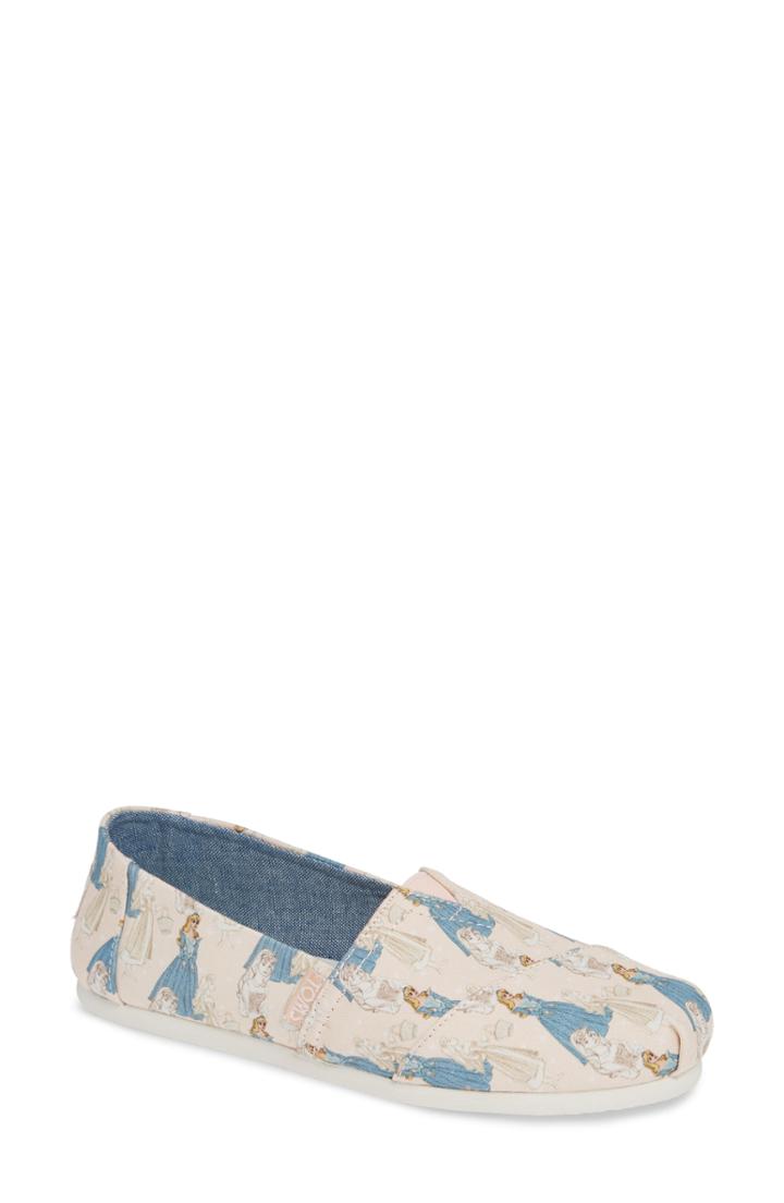 Women's Toms X Disney Graphic Alpargata Slip-on .5 B - Beige