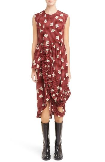 Women's Simone Rocha Gingham Frill Wrap Dress