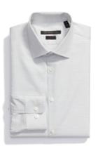 Men's John Varvatos Star Usa Slim Fit Geometric Dress Shirt R - Black