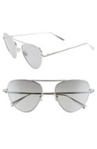 Women's Monse X Morgenthal Frederics Erica 57mm Cat Eye Sunglasses - Silver
