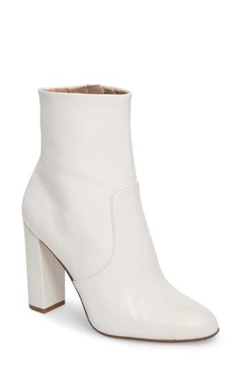 Women's Steve Madden Editor Block Heel Bootie M - White