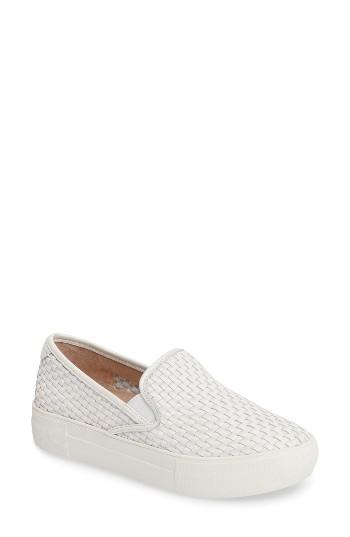 Women's Jslides Alyssa Platform Slip-on Sneaker M - White