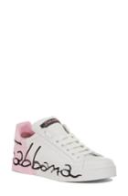 Women's Dolce & Gabbana Script Logo Sneaker .5us / 36eu - White
