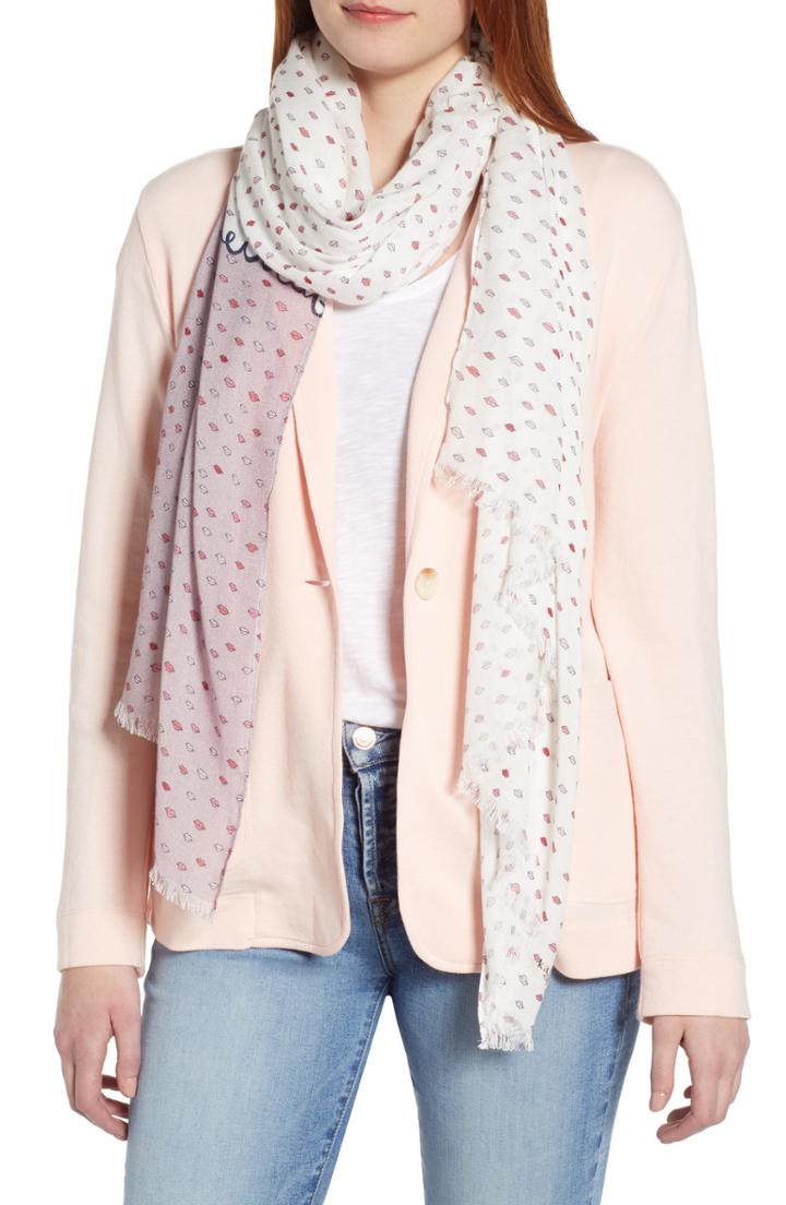 Women's Kate Spade New York If You Can See This Scarf, Size - Ivory