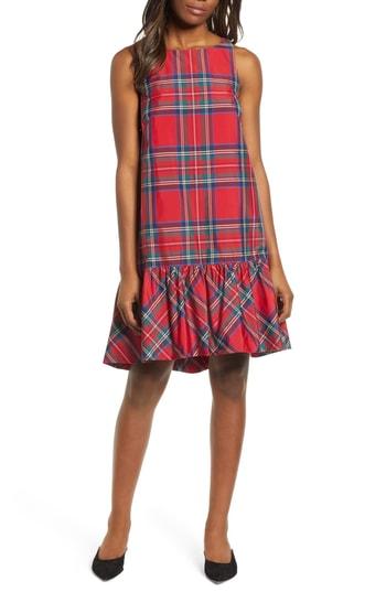Women's Vineyard Vines Amelia Jolly Plaid Swing Dress - Red