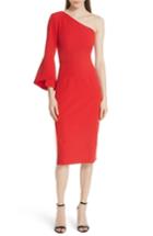 Women's Milly Sandrine One-shoulder Sheath Dress - Red