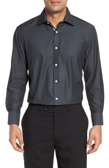 Men's English Laundry Regular Fit Solid Dress Shirt .5 - 32/33 - Grey