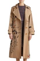 Women's Burberry Eastheath Embellished Trench Coat Us / 38 It - Pink