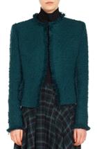 Women's Akris Punto Fringe Tweed Jacket