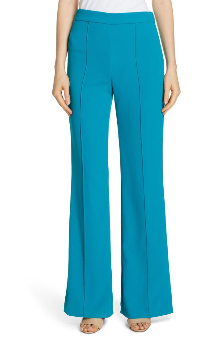 Women's Alice + Olivia Jalisa High Waist Flare Pants - Blue/green