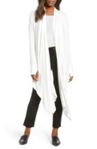 Women's Halogen Blouson Sleeve Long Cashmere Cardigan - Black