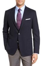 Men's Samuelsohn Classic Fit Stretch Wool Travel Blazer L - Blue