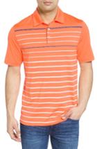 Men's Vineyard Vines Stripe Polo, Size - Orange