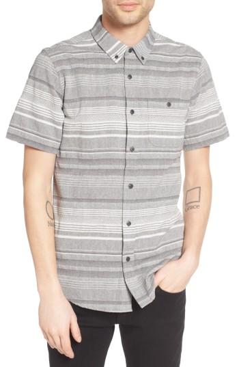 Men's Ezekiel Striped Woven Shirt - Grey