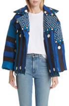 Women's Joules Faux Fur Trimmed Parka - Blue