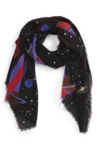 Men's Gucci Space Snake Oblong Wool Scarf