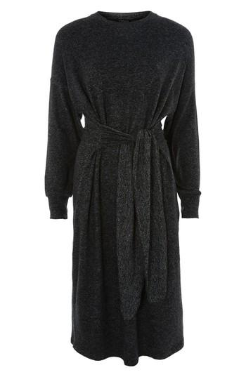 Women's Topshop Cut And Sew Sweater Dress Us (fits Like 0) - Black