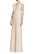 Women's Lela Rose Bridesmaid V-neck Lace A-line Gown