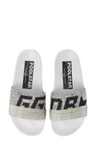Women's Golden Goose Glitter Poolstar Sport Slide Us / 35eu - Metallic