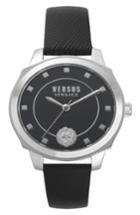 Women's Versus By Versace Chelsea Leather Strap Watch, 34mm