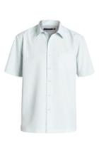 Men's Quiksilver Waterman Collection 'centinela 4' Short Sleeve Sport Shirt, Size - Blue