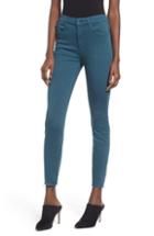 Women's Mother The Looker High Waist Frayed Ankle Jeans - Green