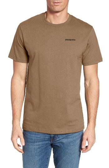 Men's Patagonia 'trout Fitz Roy' Organic Cotton T-shirt - Beige